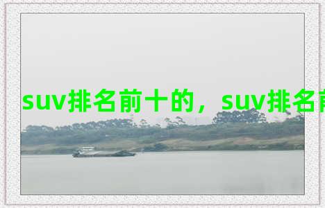 suv排名前十的，suv排名前十的车是